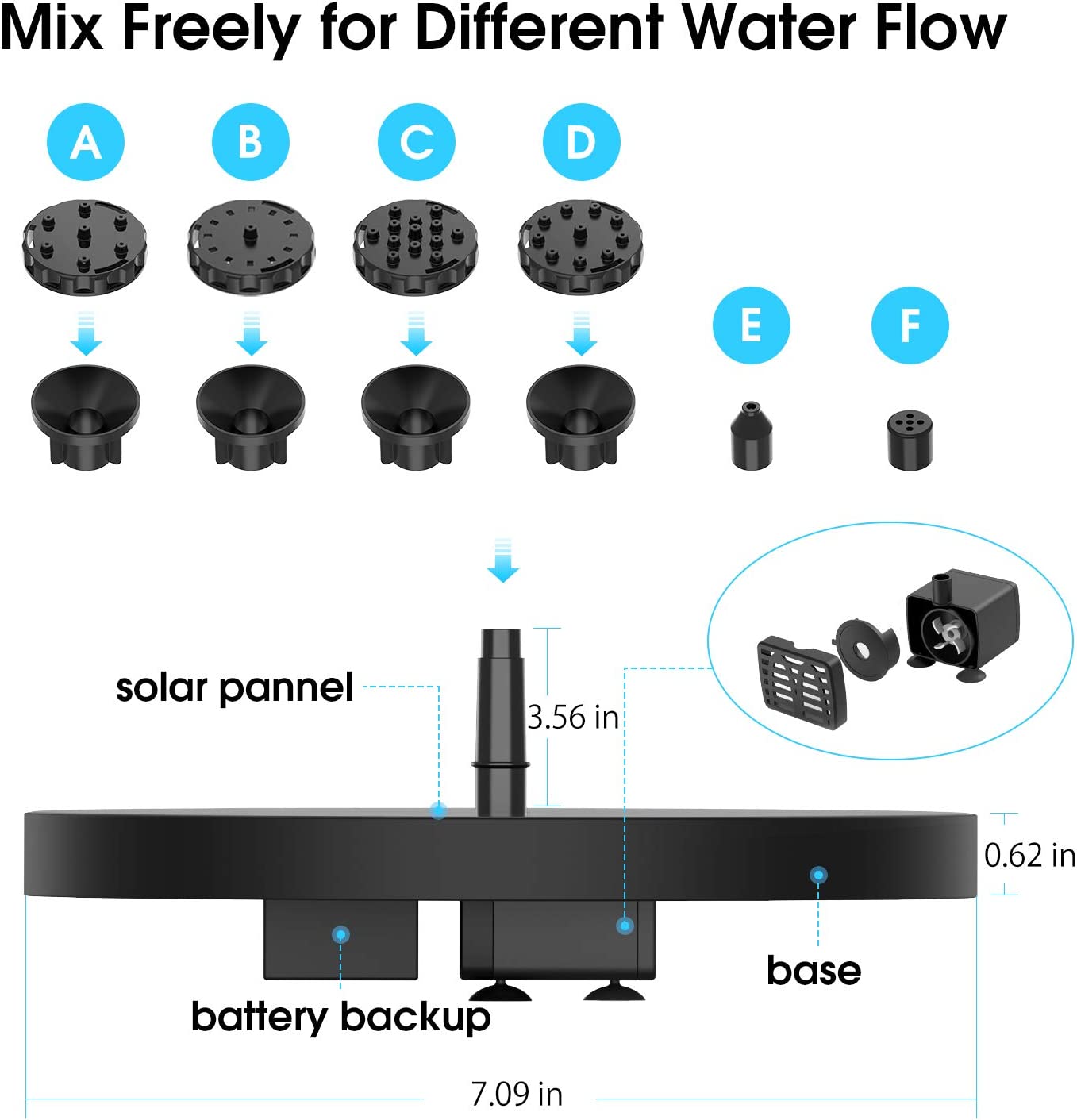 Flowy™ | Solar Fontein